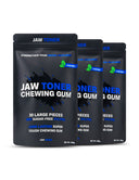 Jaw Toner Chewing Gum Pure Mint, 3 packets