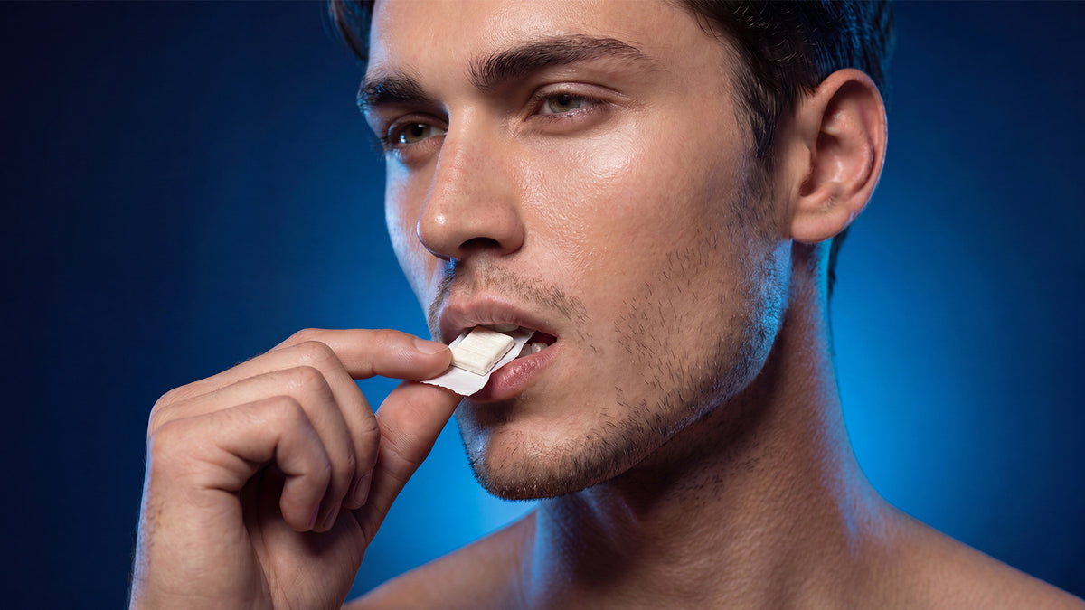 Jaw Toner facial exerciser in use