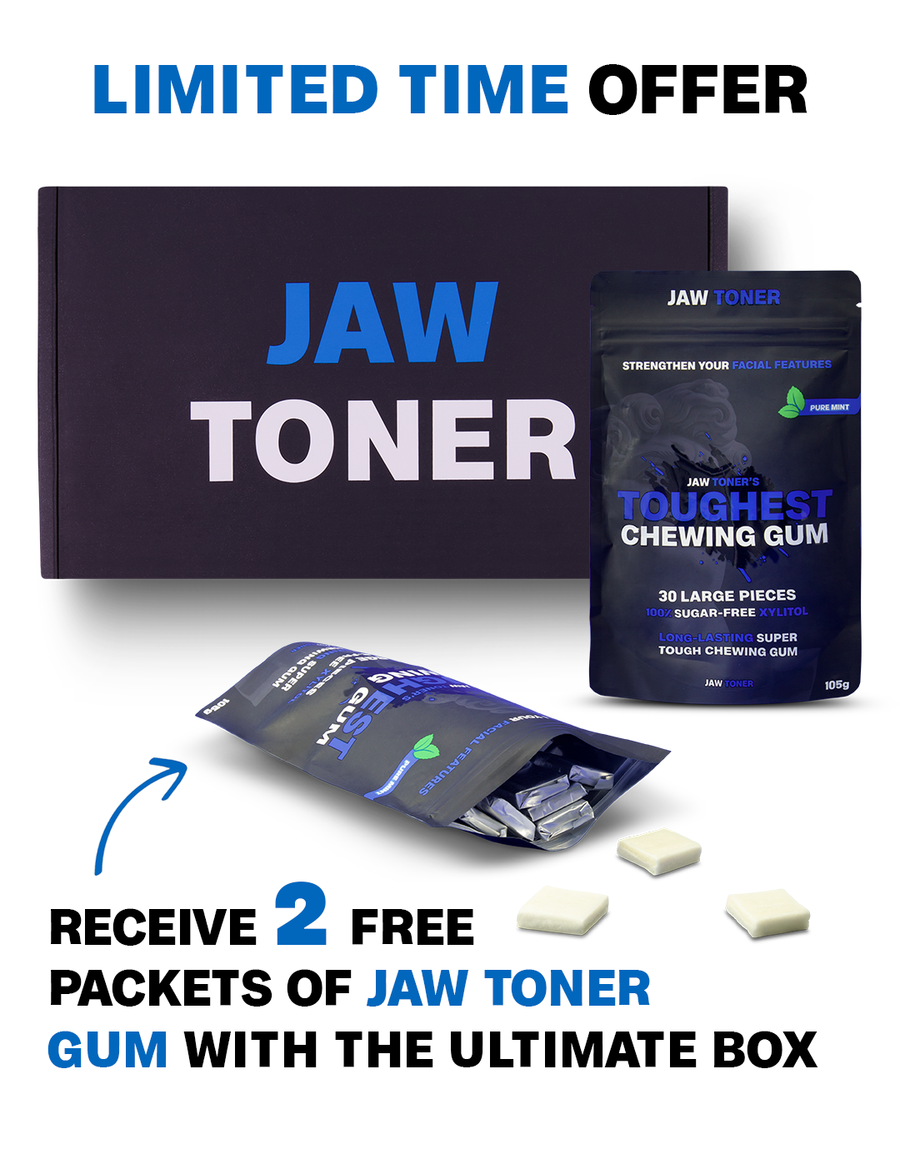 Jaw Toner Ultimate Transformation Kit with tough chewing gum